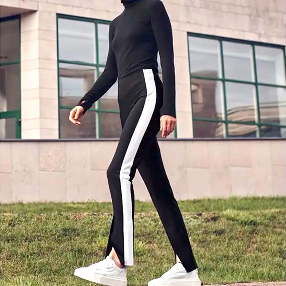 ATHLETA interstellar color block trouser pant 4